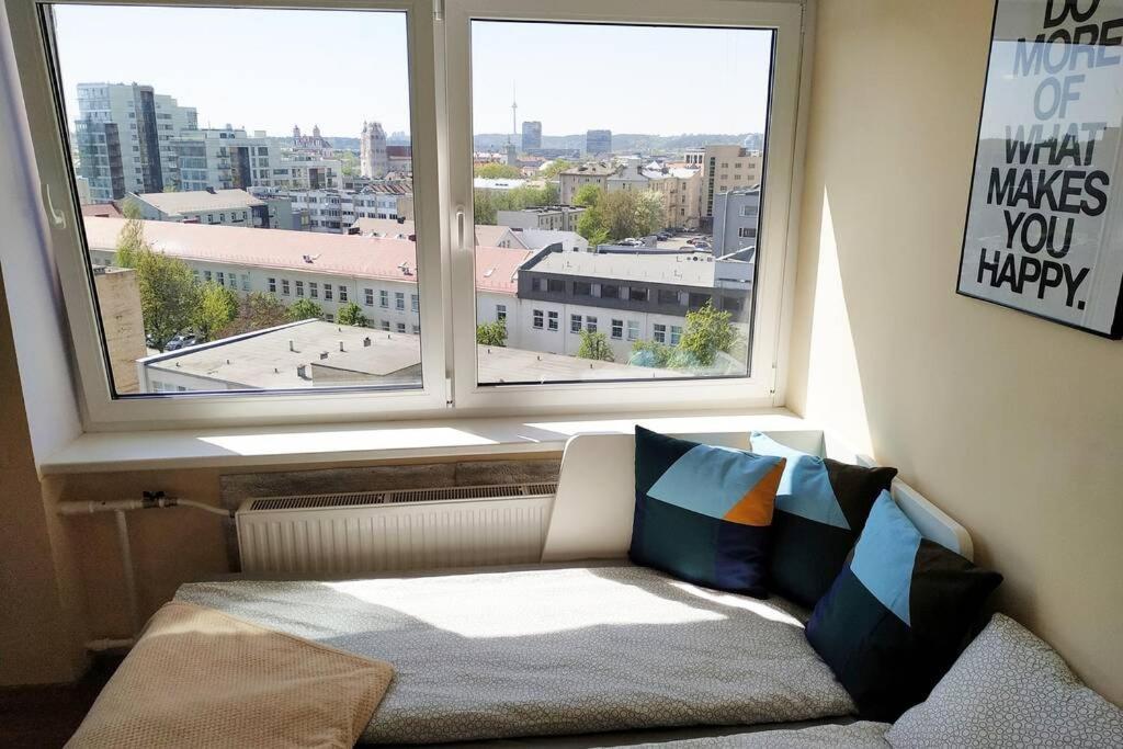 9Th Floor Amazing View Central Studio Apartment Vilnius Exterior photo