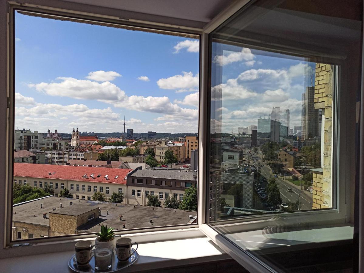 9Th Floor Amazing View Central Studio Apartment Vilnius Exterior photo